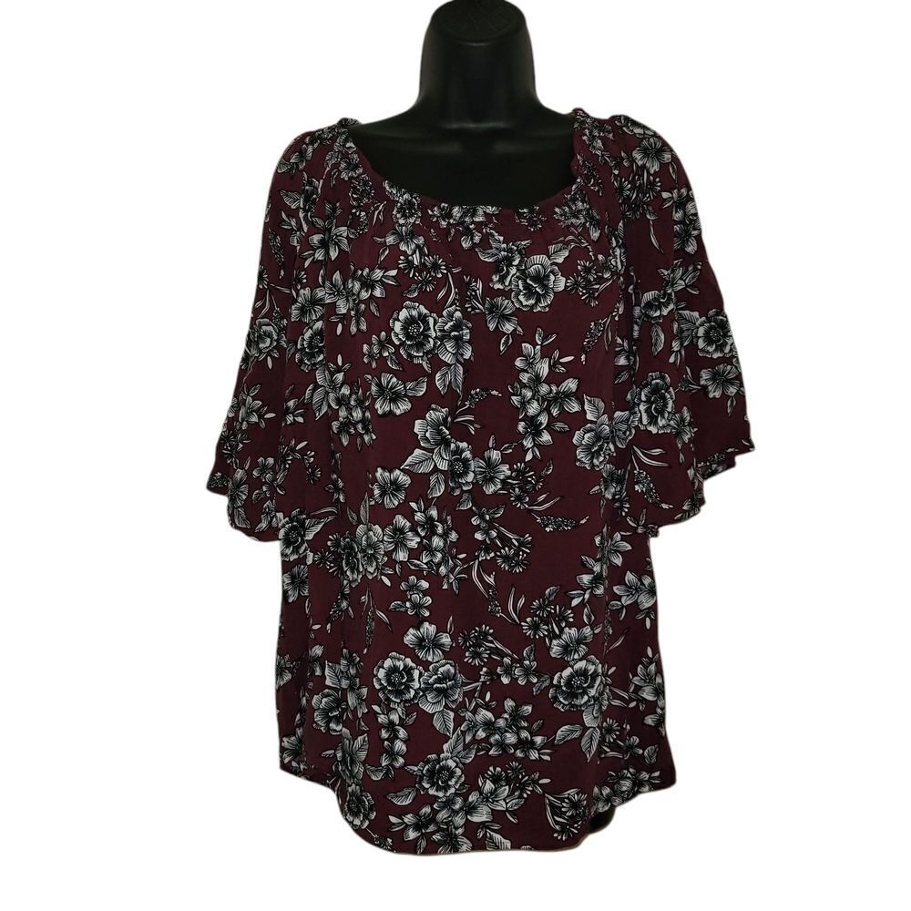 Purple Rain Blue Ruffled Blouse